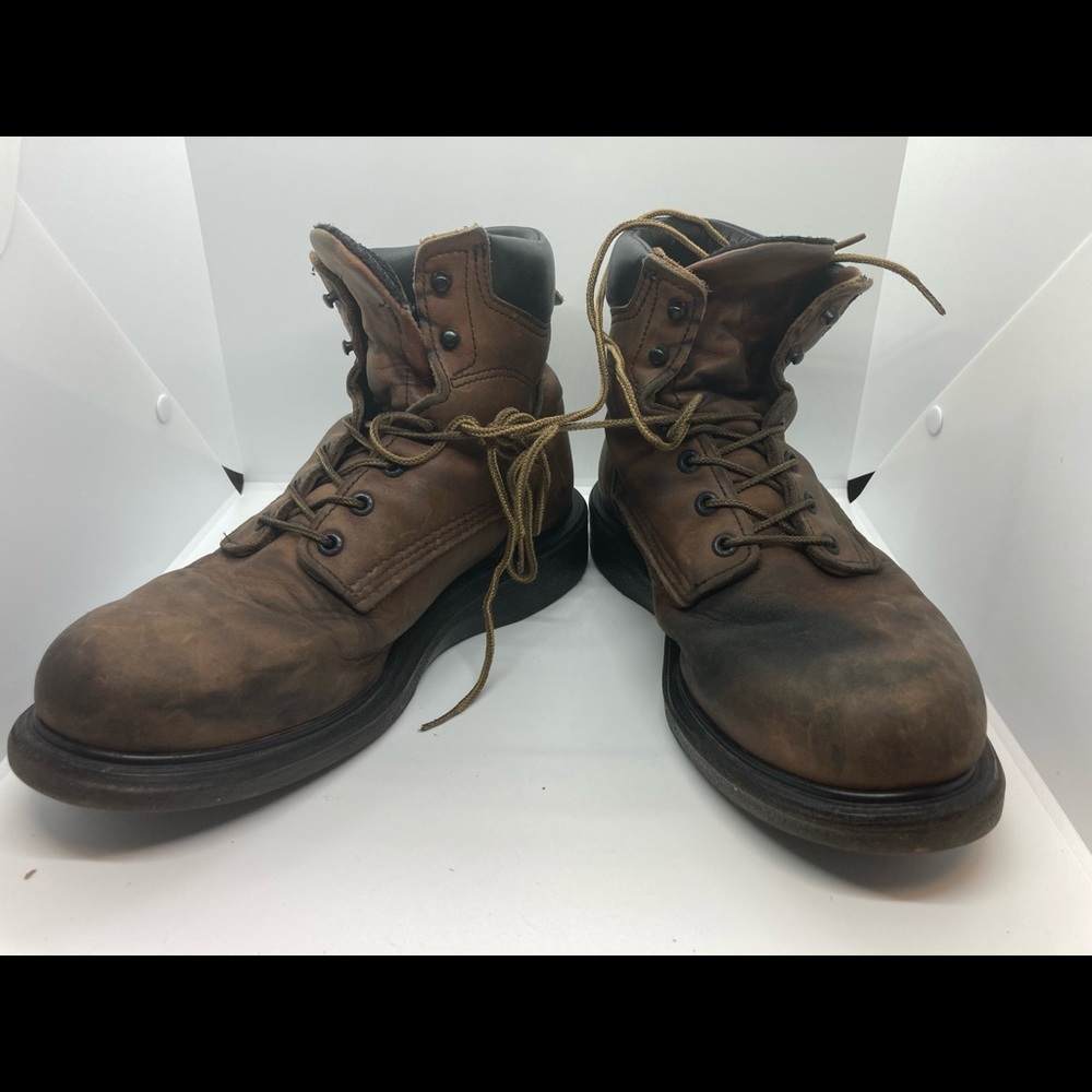 Red Wing 676 Brown Leather Work Boot Men's 9